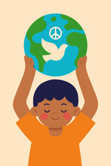 Right to Future Human Rights Vector