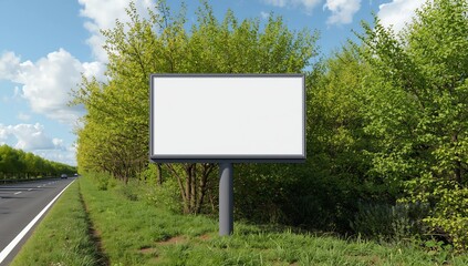 billboard mockup in german city, outdoor, road