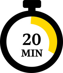 Timer Icon Indicating 20 Minutes Remaining