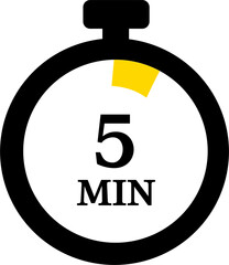Five-Minute Countdown Timer Icon