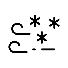 Snowy and Windy Icon Pack – Dynamic Winter Weather Symbols Collection for Apps, UI, and Web Design