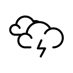 Thunderstorm Icon Pack – Dramatic Weather and Storm Symbols Collection for Apps, UI, and Web Design