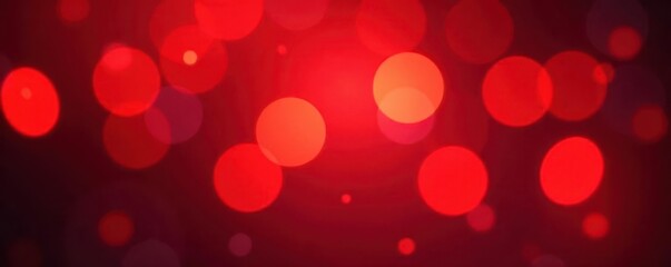Abstract red bokeh, soft glow, festive holiday sparkle, event, celebration