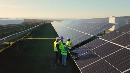 Exploring solar energy installation at a renewable energy site - Powered by Adobe