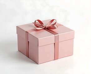 Obraz premium Gift Box Mockup on White Background for Product Branding Design