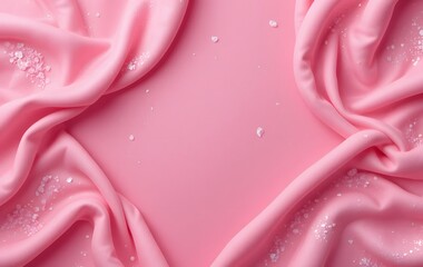 pink satin fabric
