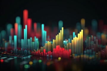 Digital fusion: insights through 3d holography. Capital growth. Elegant shifts: a subtly altered holographic data display. Business strategy. Investment trends.