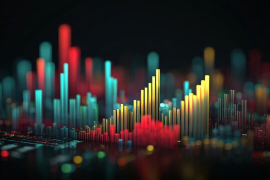 Digital fusion: insights through 3d holography. Capital growth. Elegant shifts: a subtly altered holographic data display. Business strategy. Investment trends.