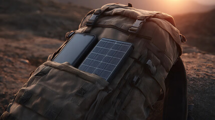 Solar Backpack, Hiking Gear, Renewable Tech