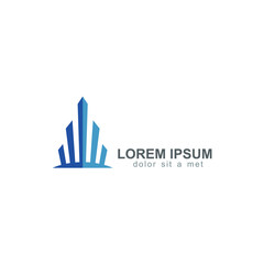 Innovative architectural vision representing construction, property development, or real estate firm offering modern homes and skyscrapers in a contemporary city skyline