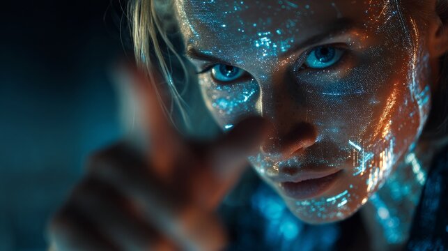 Pioneering business innovation through ai leadership. Revenue trends. Energized presentation by ai expert on futuristic business settings. Profit analytics. Data insights.