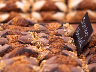 Freshly Baked Sesam Seed Pastries at Local Market