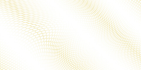 Mesh texture for fishing nets gold color gradient. Seamless pattern for sportswear or soccer goal, volleyball net, basketball hoop. abstract background vector.