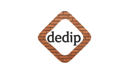 Dedip Logo Featuring a Brick Pattern Diamond Shape.