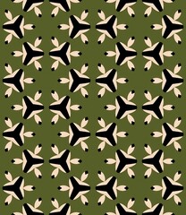 Green military camouflage seamless pattern design texture illustration
