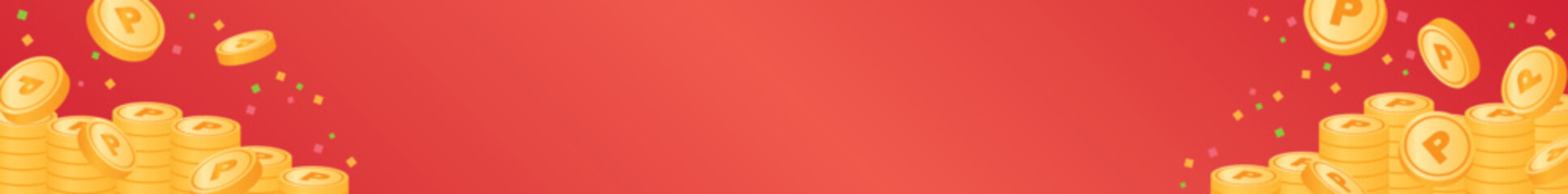 コイン山分けの背景素材