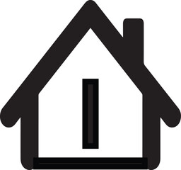 Dark vector icon representing a left arrow or previous navigation symbol with a minimalist geometric shape