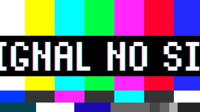 No Signal Animation Background