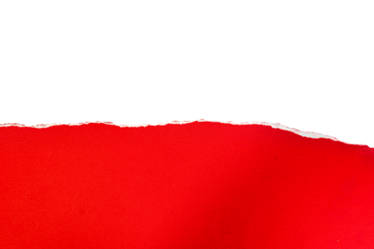 Red Torn Paper Edge - Powered by Adobe