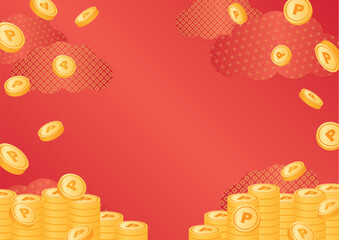 ポイント山分けキャンペーンの和柄背景