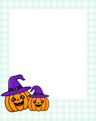 Cute Halloween Poster Frame Design