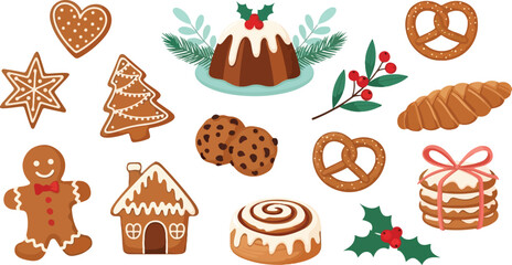 Delicious assortment of festive baked goods perfect for holiday celebrations and treats.