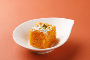 Indian sweets,  burfi
Indian Sweet Motichoor  burfi