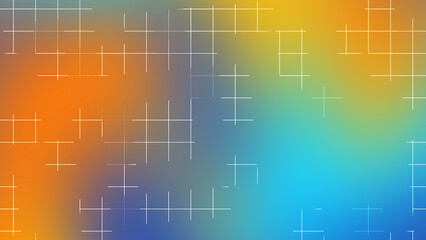 Blue And Orange Gradient Grid Line Abstract Background Design