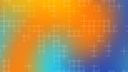 Blue And Orange Gradient Grid Line Abstract Background For Futuristic Design