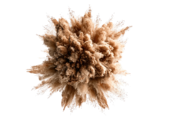 Exploding earthy cloud with wisps