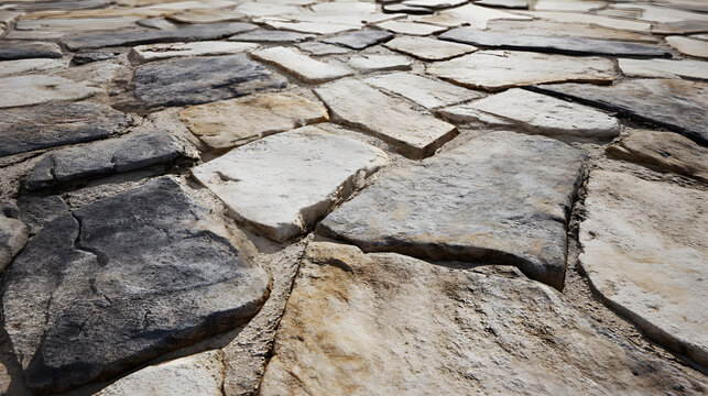 Flagstone pathway detail