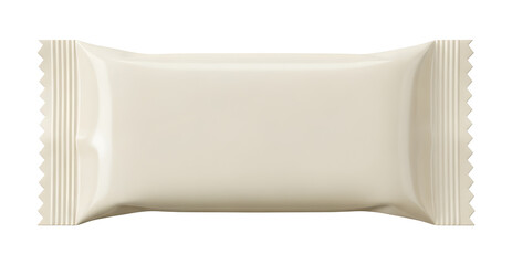 Empty plastic foil wrapper template for product packaging design and branding mockup isolated PNG with Transparent Background