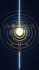 Abstract Pathway Through a Labyrinth of Challenges