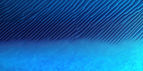 Tranquil diagonal blue ridged texture with layered lines and glowing turquoise gradient, abstract minimal pattern evoking calm and motion