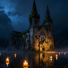 Nightfall Over the Broken Cathedral