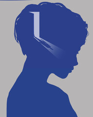 A young woman dreams of someone she hopes to meet in the future. She pictures them walking into her life through a doorway.