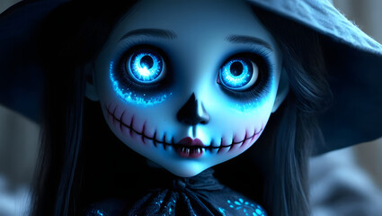 Sweet-Faced Halloween Doll