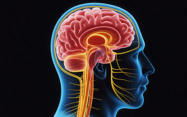 Explore the human brain in stunning detail, showcasing neural networks and anatomy for medical illustration, educational resources, and neuroscience research