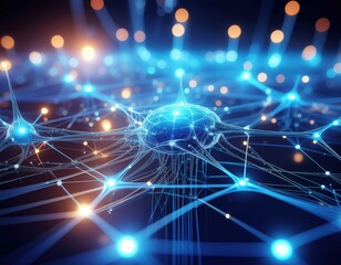 Abstract AI Brain Interface: Network Connections