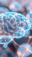 AI Brain - Abstract Neural Network Connection