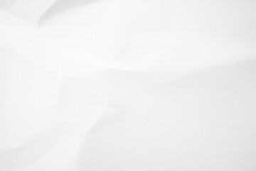 Obraz premium White Paper Texture background. Crumpled white paper abstract shape background with space paper for text
