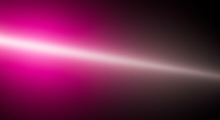 Bright White Light Beam Streaking Across A Pink To Black Gradient Background Keywords: abstract, light, beam, streak, bright, white, pink, magenta
