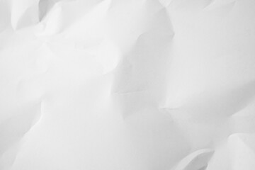White Paper Texture background. Crumpled white paper abstract shape background with space paper for text