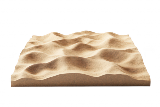 A smooth. undulating surface of sand with gentle waves. a natural texture. ideal for backgrounds in design. art. or relaxation themes