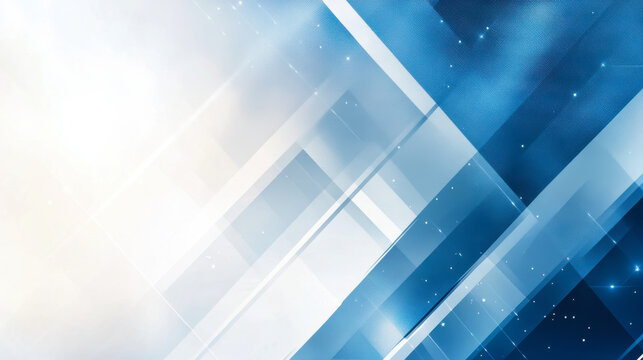 blue white abstract background with diagonal shapes for corporate design