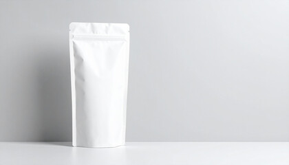 A sleek white packaging sits on a plain surface illuminated by soft natural light from a nearby window emphasizing its smooth texture and simple design
