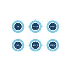 Circular Flow Diagram: A visually clean and organized circular diagram presents a sequential workflow or process, providing a clear illustration of interconnected steps. 