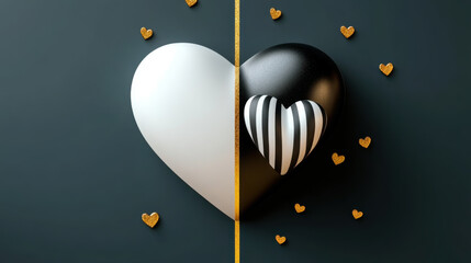 Heart and Valentines Day Detail  isolated on Background