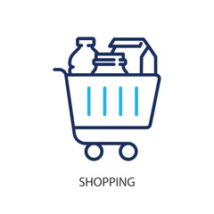  Shopping thin line icons. Original vector illustration.