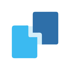 Overlapping Files in Blue Tones on a Black Background